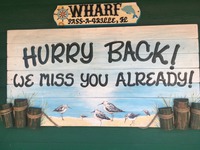 The wharf Restaurant is in a rustic sea setting and is right on the back bay & has some great food. Their seafood soup is awesome.