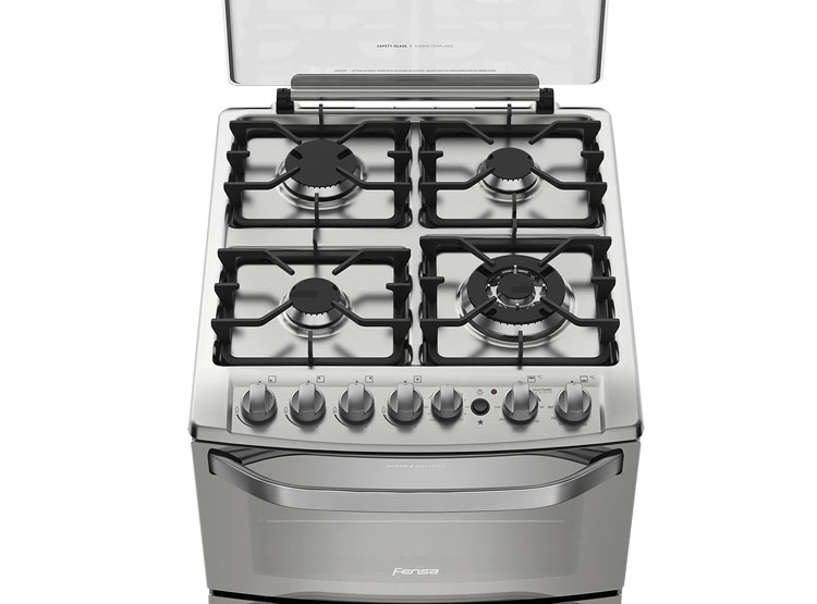 Cocina Fensa 56 DXQ de 4 platos doble horno :: Outlet DeNony SpA