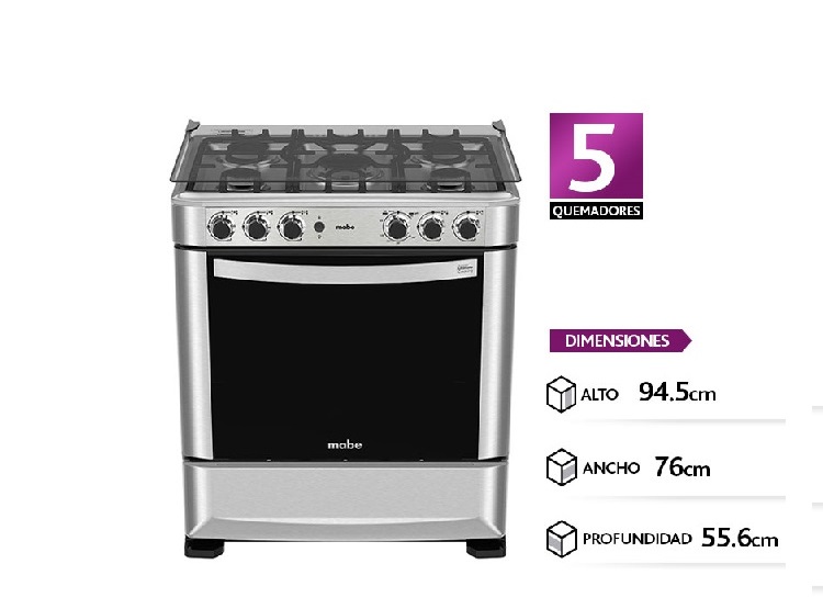 MABE Cocina 6 Quemadores Andes 76 HB0 - Comparalo.cl