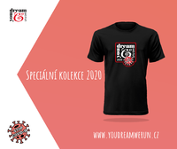 Bavlněné černé triko "Covid 2020"