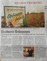 Danke Badische Zeitung, 22. Mai 2021