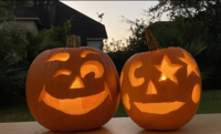 三女がお友達と作ったjack-o'-lantern