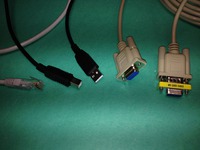RS232-liittimistä on tultu nykyisiin ja USB-liittimiin.