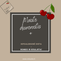 Maisto dienoraštis | Hipoalerginė dieta