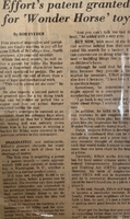 Article on Wayne Effort's Bibby the Wonder Horse by Tarrytown Daily News, (1931-1995)