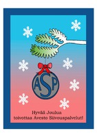 Joulukortti Avesto Siivouspalvelut Oy