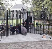 Restauratie brugpoort Ennemaborgh. Midwolda.