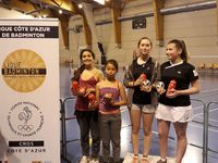 Finalistes en double dame cadette pour Farah et Cindy