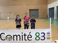 Lisa vice championne en cadette et Cindy 3°