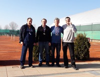 ZĽava: Jozef Chmúra, Ján Surový, Jaroslav Taraj a Ján Bartoš