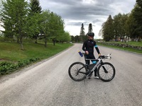 Juhaba eräällä pyörälenkillänsä.