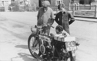 The bike is a 1924.5 Douglas, 350cc