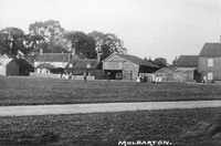 Butcher's shop (almost off photo, far left) and some of the adjacent buildings. Far right, 1st of Blake's Cottages.