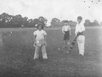 There was always space for 'fun' cricket - Billy Alborough & friends at play in the '30s