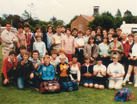 Mulbarton's inter-village sports team show off their shield and medals after winning the South Norfolk round in 1982. They went on to win the County final.