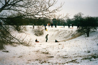 1991 - when there was plenty of snow and the 'dry pit' (Mary Grimes' Hole) was open it became a place for sledging