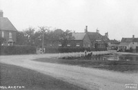L>R: Post Office; gap in which garage would be built; Wingfield Hall; Methodist Chapel; World's End; and baker's shop.
