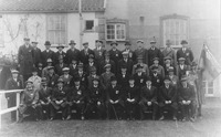 Members of Mulbarton British Legion with their new Standard at the World's End