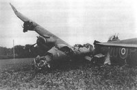 A Stirling that crash-landed