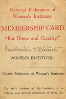 Admitting Mrs. A. Stackyard on 25th Jan 1944. Annual Membership 2/6d (12p)