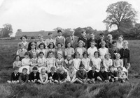 School photo 1956; Mr Hornsby (Head) back row, centre.