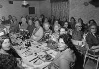 Lunch to celebrate Mulbarton WI's 21st birthday, held at the World's End, November 1964