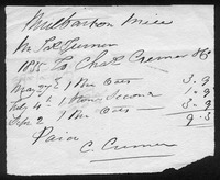 Mill bill, 1835, signed by Charles Cremer