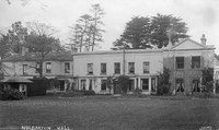 Mulbarton Hall from the garden, with Boardman's extension on the left. This card posted 9th Sept 1926 but the photo is at least 10 years earlier.