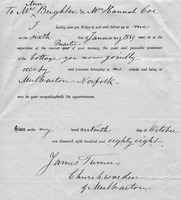 Notice to quit - probably Church Cottages - issued 1888