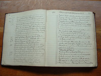 School Log Book open at the 1902 Scheme of Work