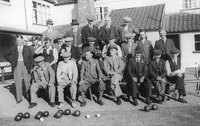 Bowls Club at Tradesman's Arms, c.1950