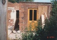The 'old school' toilet block whilst it was being converted into a pharmacy!