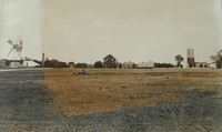 North end of Mulbarton Common looking towards the Mill, pond and Church. Family unknown - but photo in a collection owned by the Tuddenhams of Kenningham Hall.