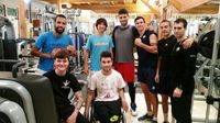 Guido ed atleti agonisti in allenamento