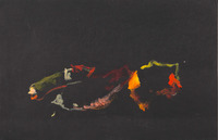 Stockholm 8 March 2016 (oil on paper, 50x30 cm)