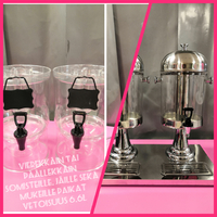 Juoma annostelijoita Upeita, helppoja juomatarjoiluja 6l / 2x9l 12,00€/vrk