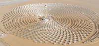 位於中國新疆省的聚光太陽能熱發電