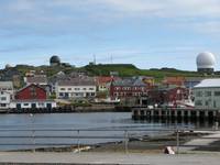 Radarové zariadenie v meste Vardø