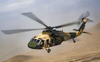 Afganský vrtuľník UH-60 Black Hawk