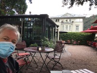 Trevlig bar i orangeriet på hotell Moselschlösschen