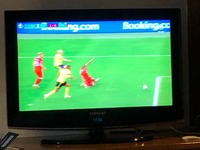 Sverige tar ledningen mot Polen efter 1 minut, då Forsberg gör 1 - 0.