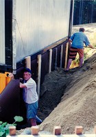 Anschütten der Container
