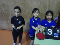 Martina con Giaqi y Miao