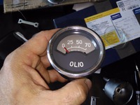Manometro pressione olio dopo il restauro