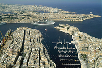 El gran puerto entre Valletta, Vittoriosa, Senglea y Cospicua