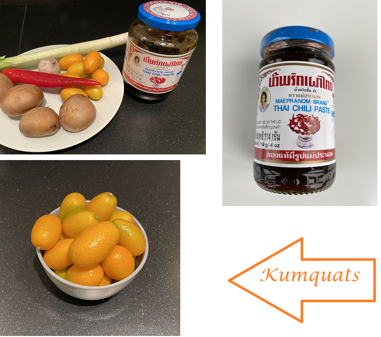 Opskrift på lækker torsk med kumquats frugter, krydderier og grøntsager