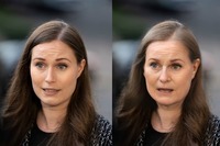 Marin on alkanut jo joissakin kuvissa näyttämään Hesarin hänestä vanhentamaa kuvaa...