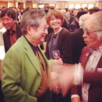 レジェンド(永井豪先生と藤子不二雄A先生)の間に写り込むプリニウス作者