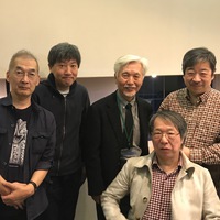 右より星野之宣さん、諸星大二郎さん、夏目房之介さん、僕、飯田耕一郎さん