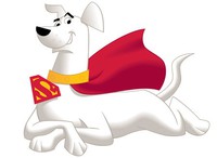 Superhond met cape
